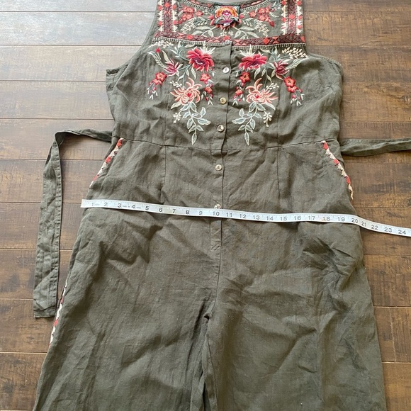 Johnny Was Bohemian LA Stevie Linen jumpsuit - Picture 5 of 14